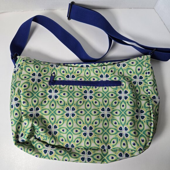 Green Pattern Polyester Kava Purse/Tote - Picture 3 of 4